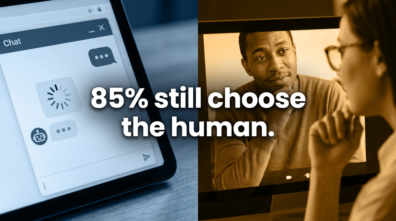 85% of People Still Want a Human for Support — What That Means for Anyone With a Skill to Share